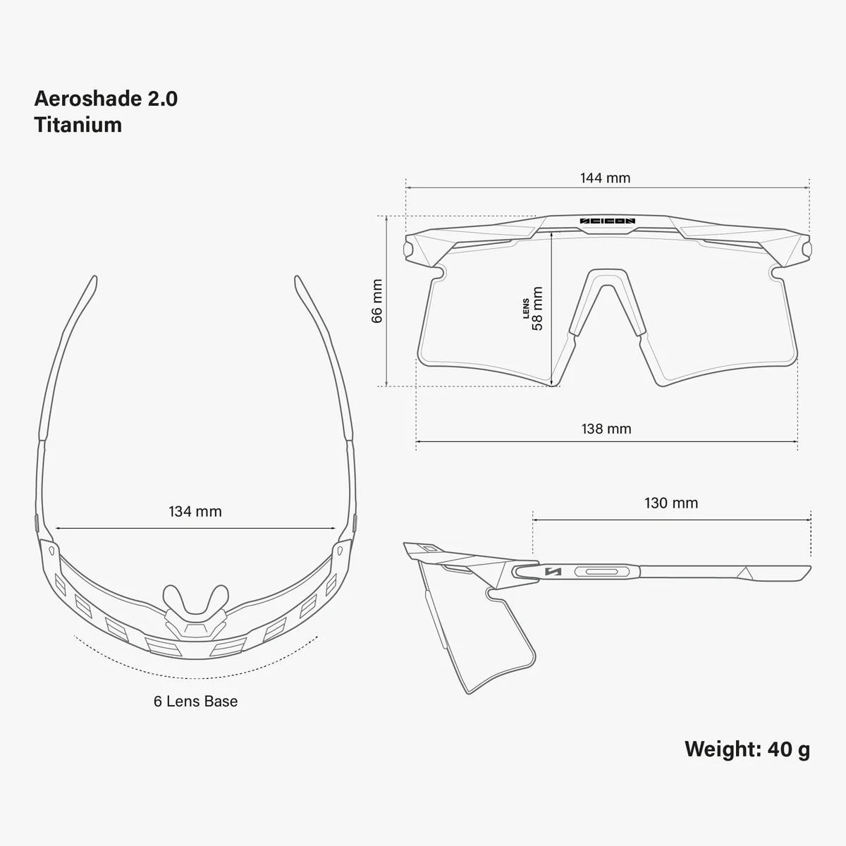Occhiali SCICON AEROSHADE 2.0 TITANIUM Black Crystal Gloss Lens Smoke Black + Pink