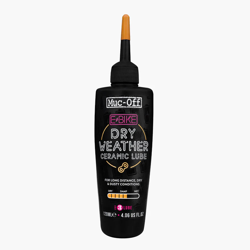 MUC-OFF E-BIKE DRY WEATHER Lubrificante per catena per condizioni secche (120 ml)