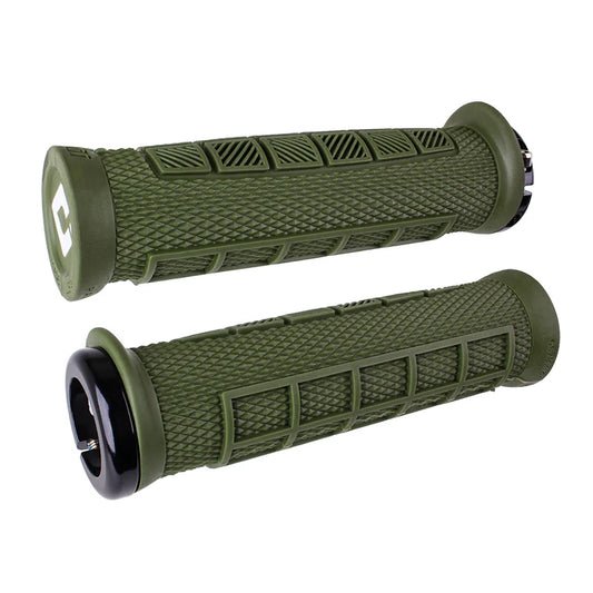 Manopole ODI ELITE PRO V2.1 Lock-on 130 mm Olive
