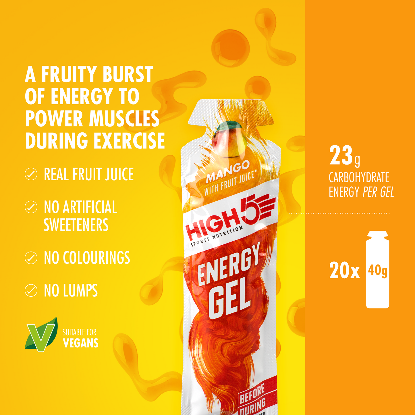 Gel energetico GEL ENERGETICO HIGH5 (40g) Mango