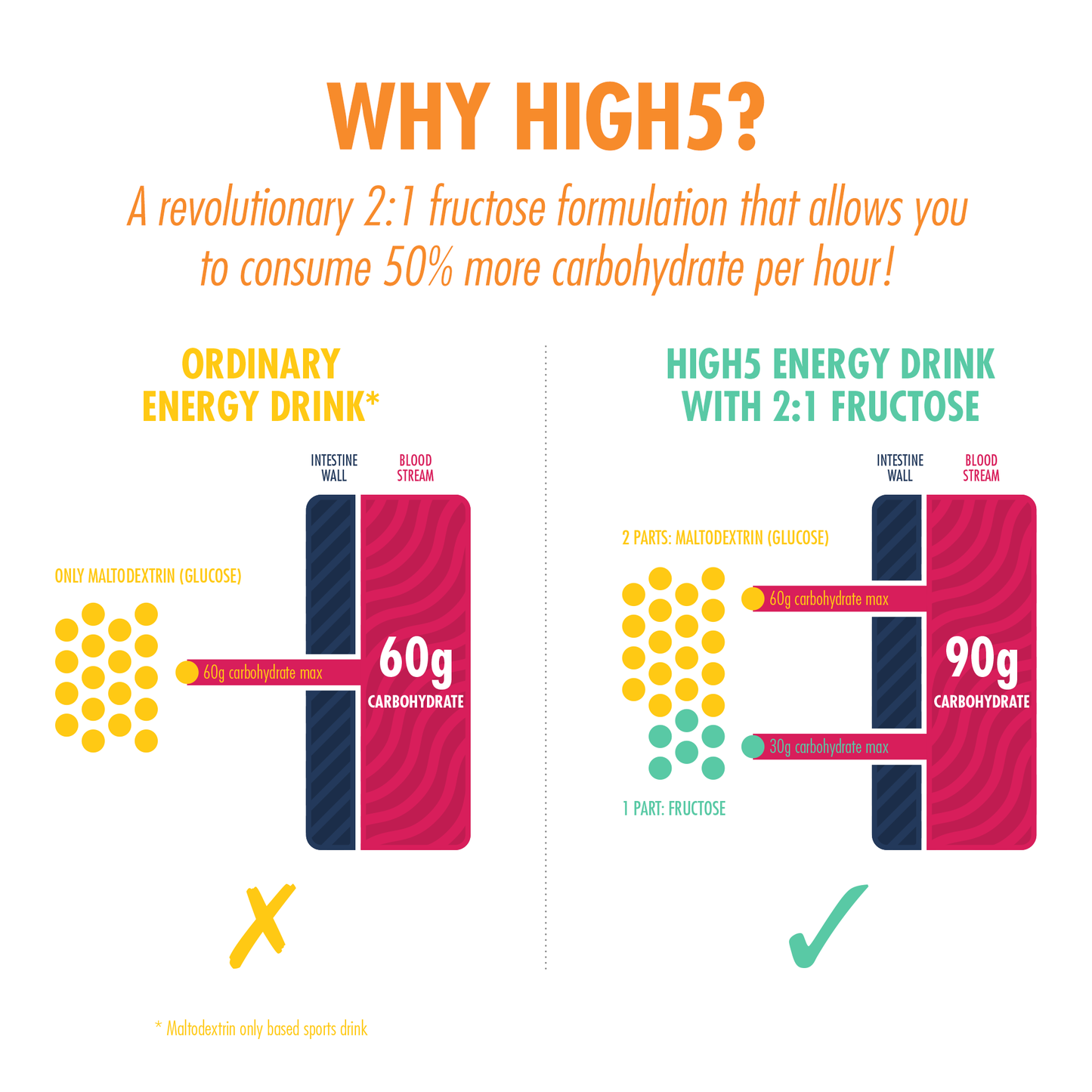 HIGH5 ENERGY DRINK Bevanda energetica (2,2 kg) Tropicale