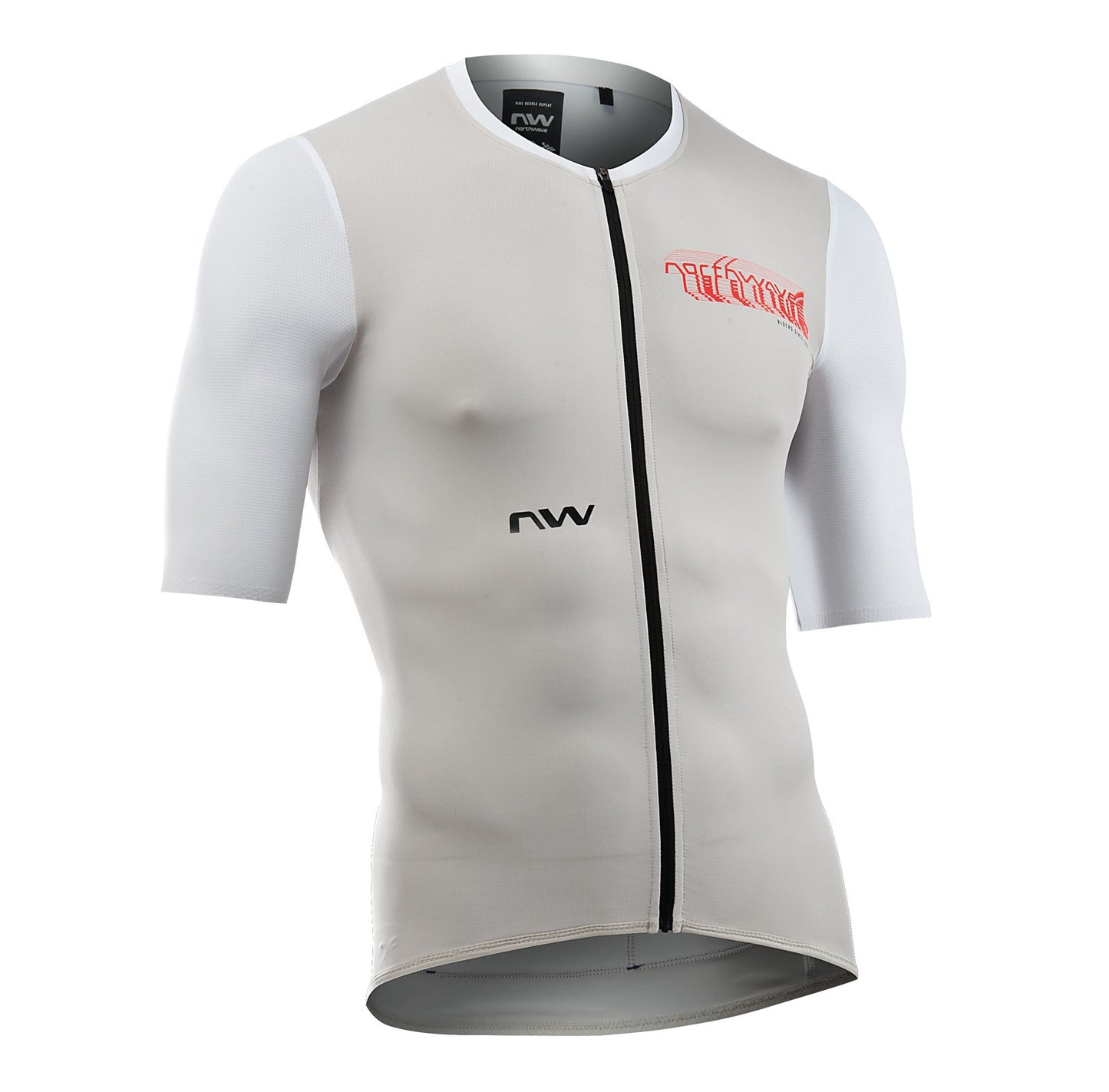 NORTHWAVE ESSENCE EVO Maglia a maniche corte Grigio/Bianco