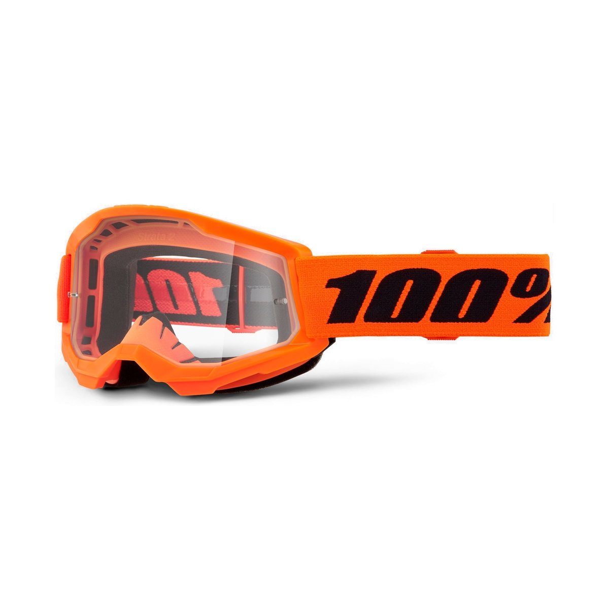 Maschera 100% STRATA 2 Junior Arancione Lente Trasparente