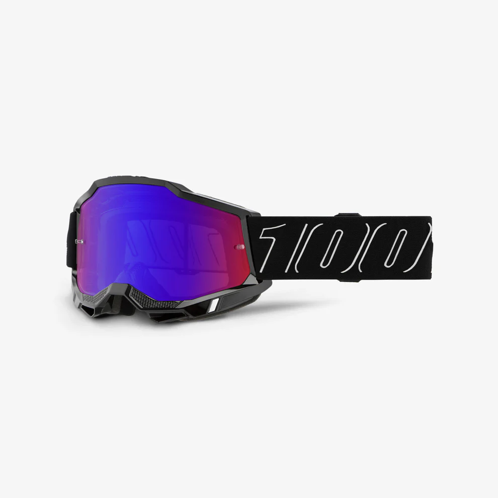 ACCURI 2 100% Maschera Nero Blu/Rosso a specchio