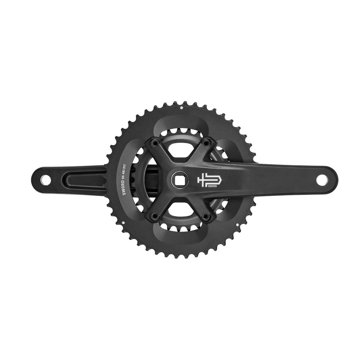 Guarnitura MICROSHIFT SWORD BLACK 2x9V 48/31 FC-G7900-48