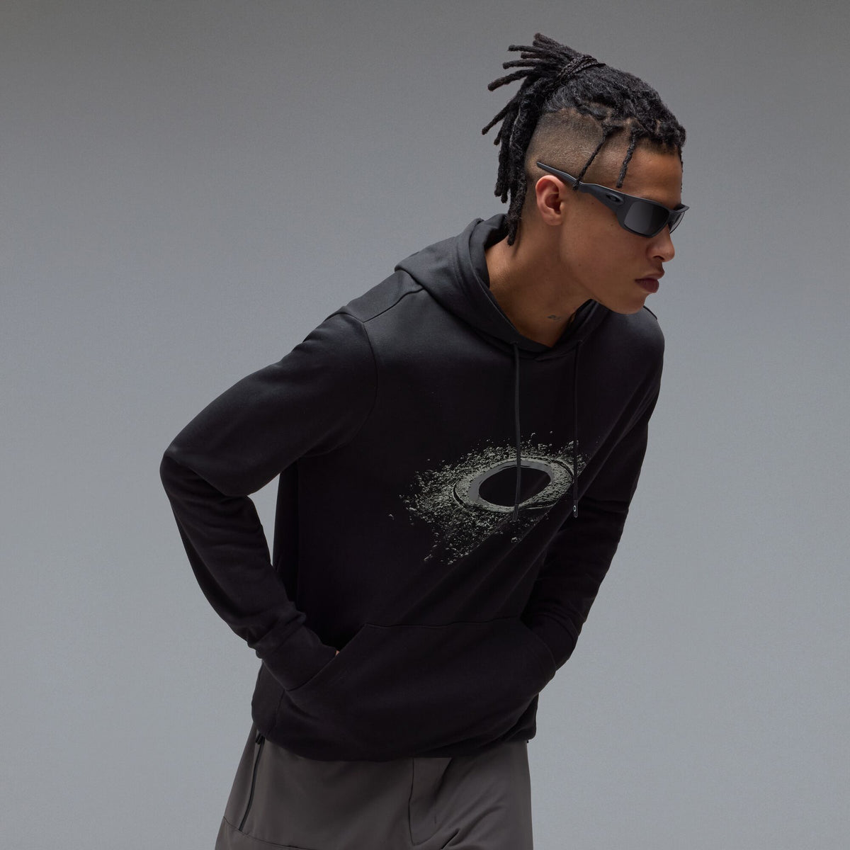Felpa con Cappuccio OAKLEY LUNAR ELLIPSE HOODIE Nera