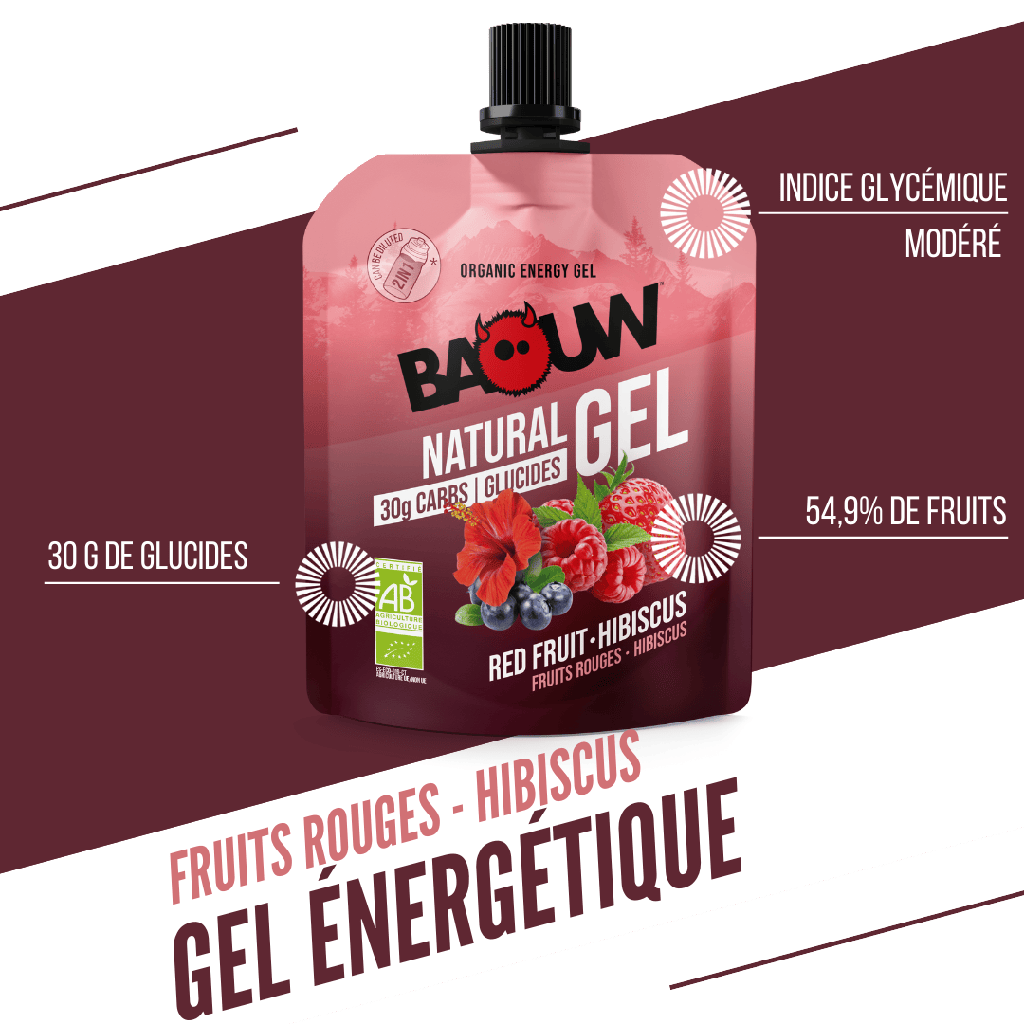 BAOUW Gel energetico frutti rossi-ibisco BIOLOGICO (85g)
