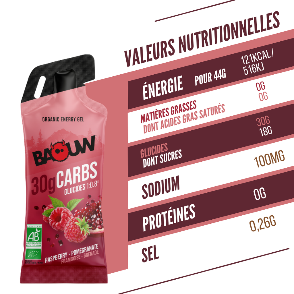 Gel Energetico BAOW (44g) Limone/Lampone/Melograno