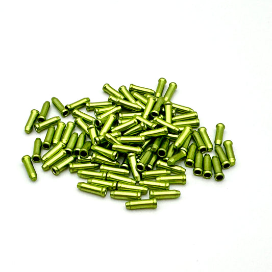 CLARKS Estremità del cavo del deragliatore (x100) Verde