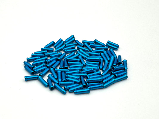 CLARKS Estremità del cavo del deragliatore (x100) Blu