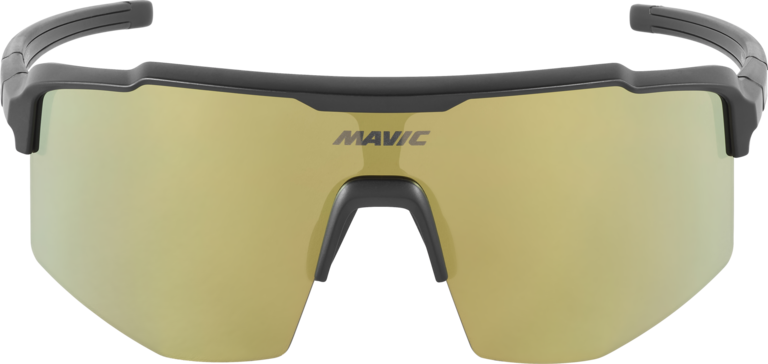 Occhiali Mavic MVS Shield neri con lente dorata - vista 3