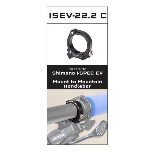 Adattatore di montaggio WOLF TOOTH ShiftMount ISII - 22 Cambio Shimano I-SPEC EV > 22,2 mm Manubrio