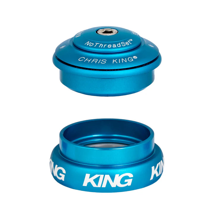CHRIS KING INSET 8 1"1/8-1"1/4 ZS44/EC44 Cuffia semi-integrata/esterna blu turchese