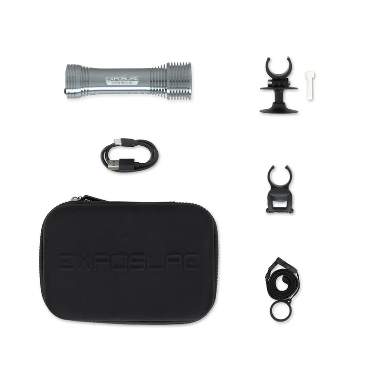 LUCI DI ESPOSIZIONE JOYSTICK MK18 Luce anteriore con supporto per casco