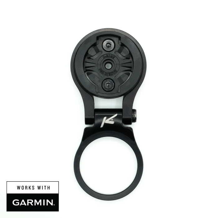 Attacco manubrio GPS per MTB Garmin K-EDGE regolabile Nero