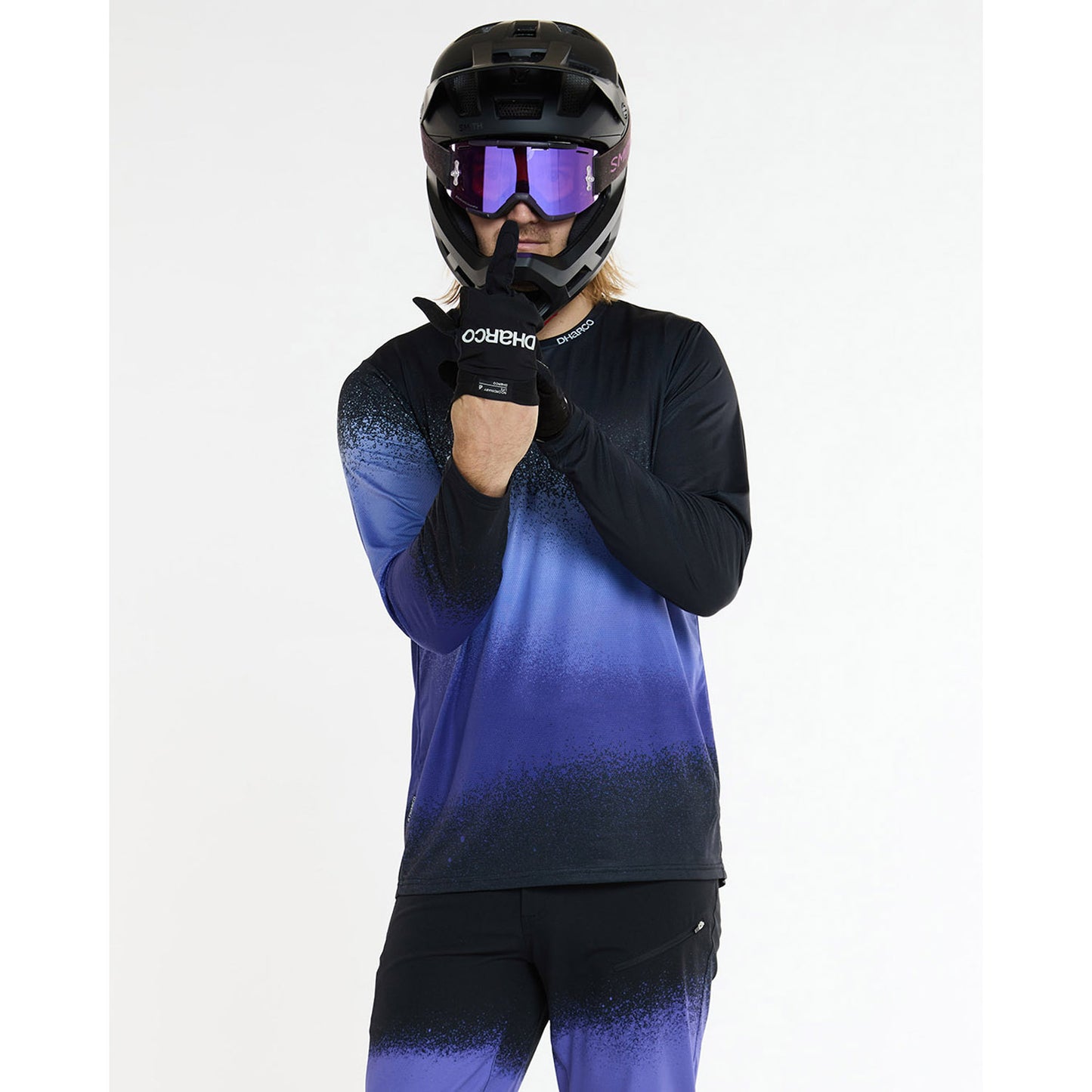 DHARCO ULTRA VIOLET Maglia a maniche lunghe nero/viola