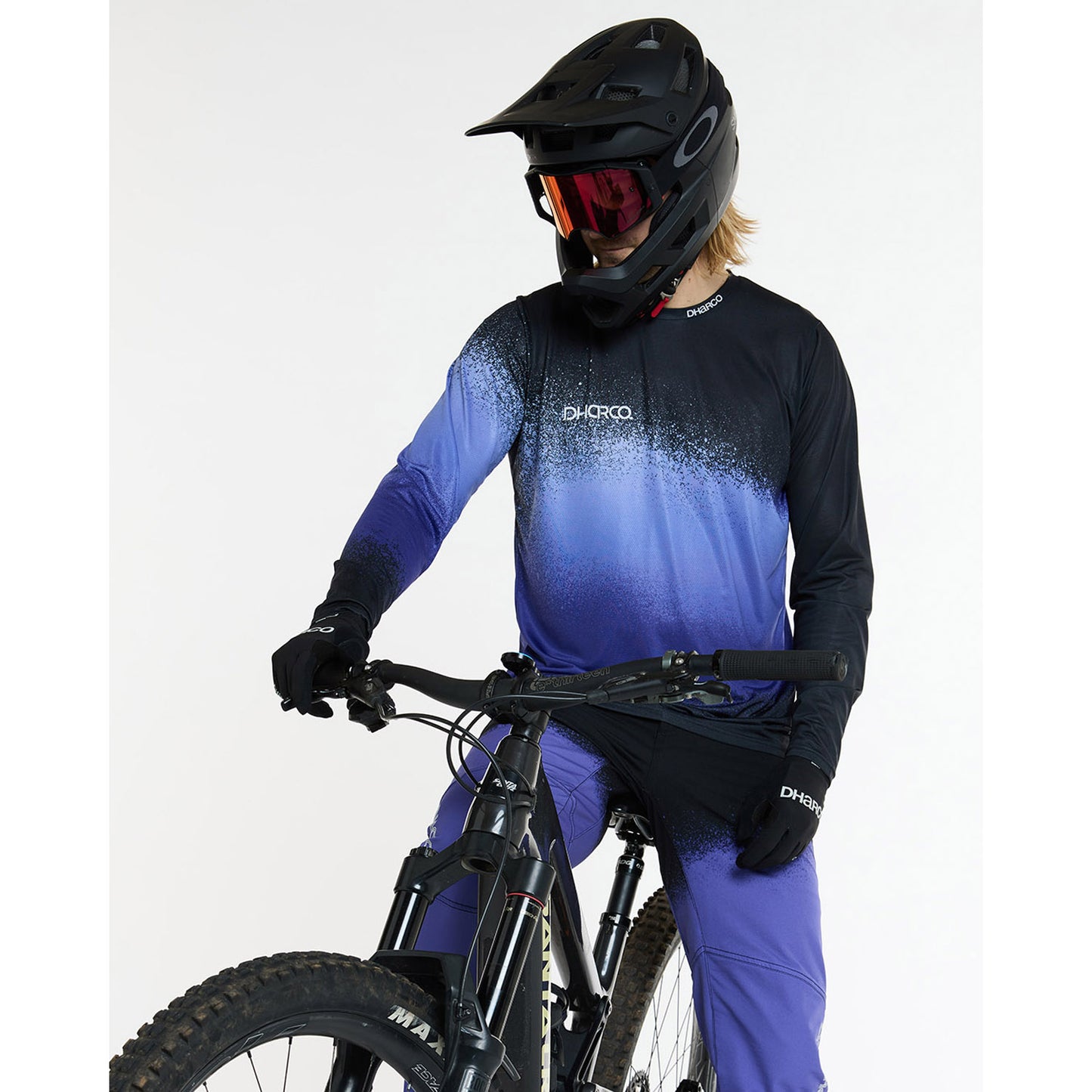 DHARCO ULTRA VIOLET Maglia a maniche lunghe nero/viola