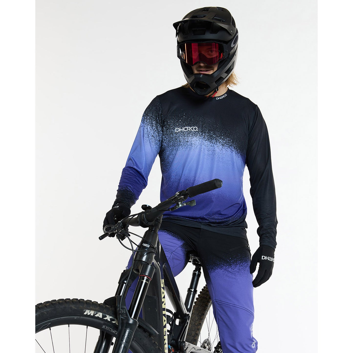 DHARCO ULTRA VIOLET Maglia a maniche lunghe nero/viola