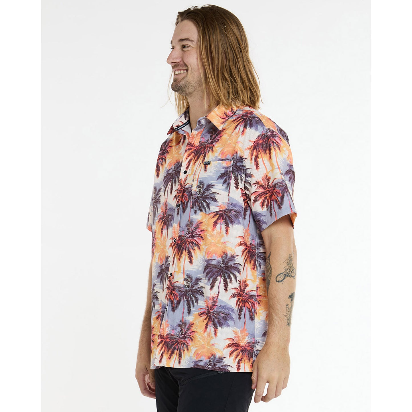 DHARCO EL CAMINO Camicia tecnica Arancione/Blu