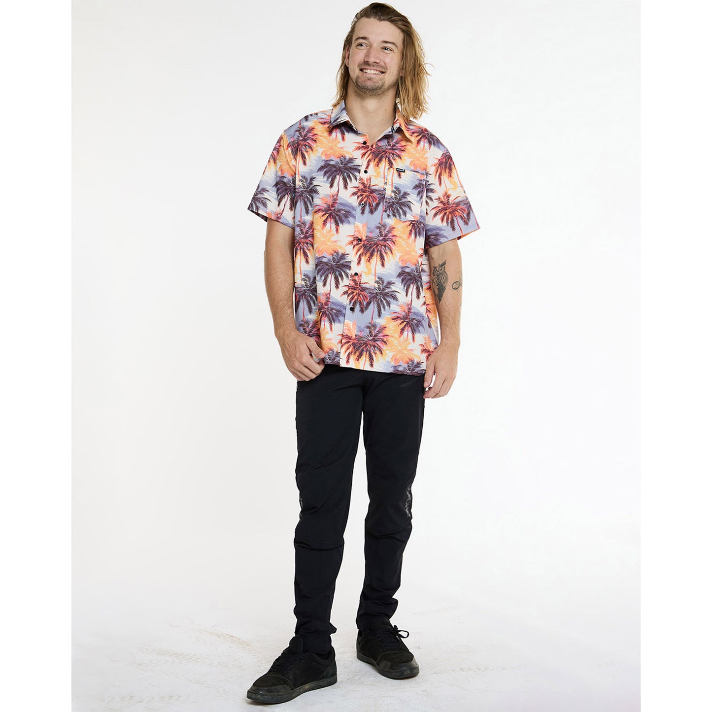 DHARCO EL CAMINO Camicia tecnica Arancione/Blu