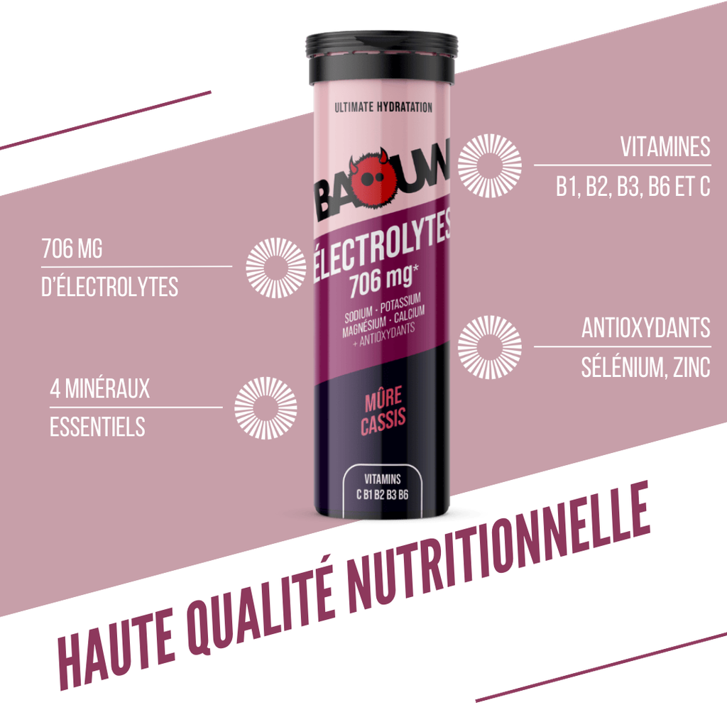 BAOUW Bevanda energetica (Tubo da 10 compresse) Mora/Cassis