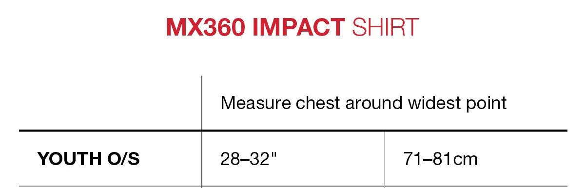G-FORM MX-360 Maglietta Proetcion Bambini Nero