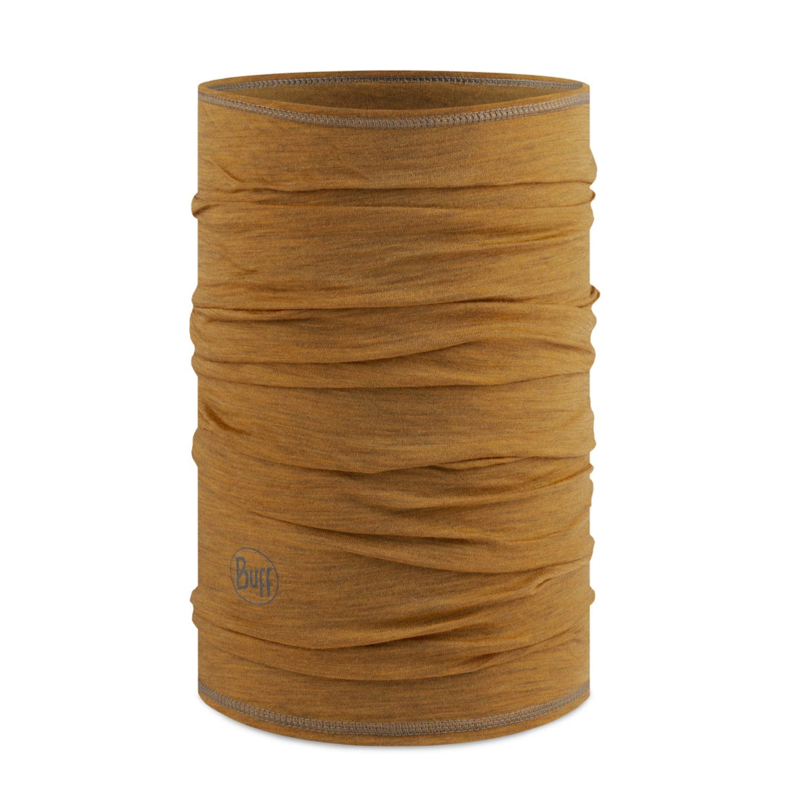 BUFF MERINO, girocollo leggero in senape