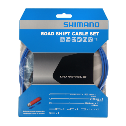 SHIMANO DURA-ACE 9000 Kit cavo deragliatore e tubo flessibile in polimero blu