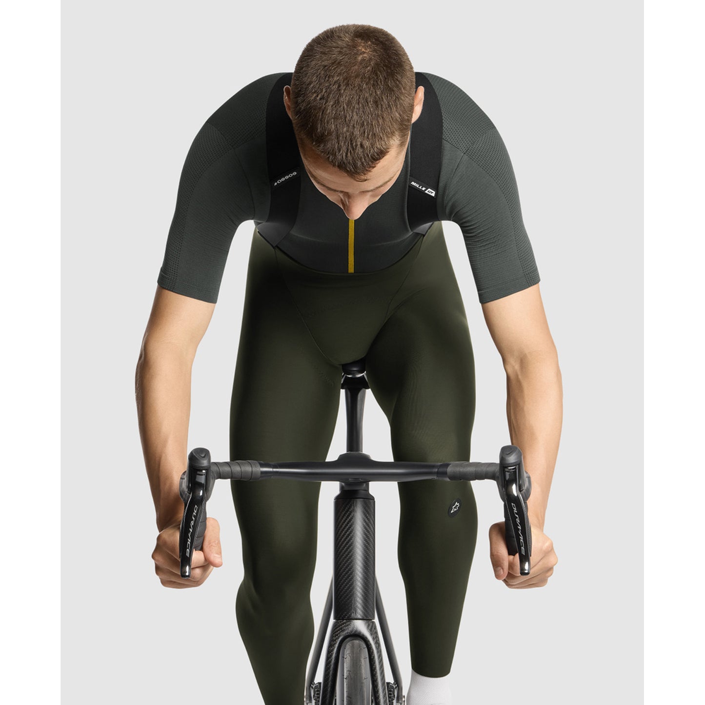 ASSOS MILLE GT S11 Salopette verde scuro