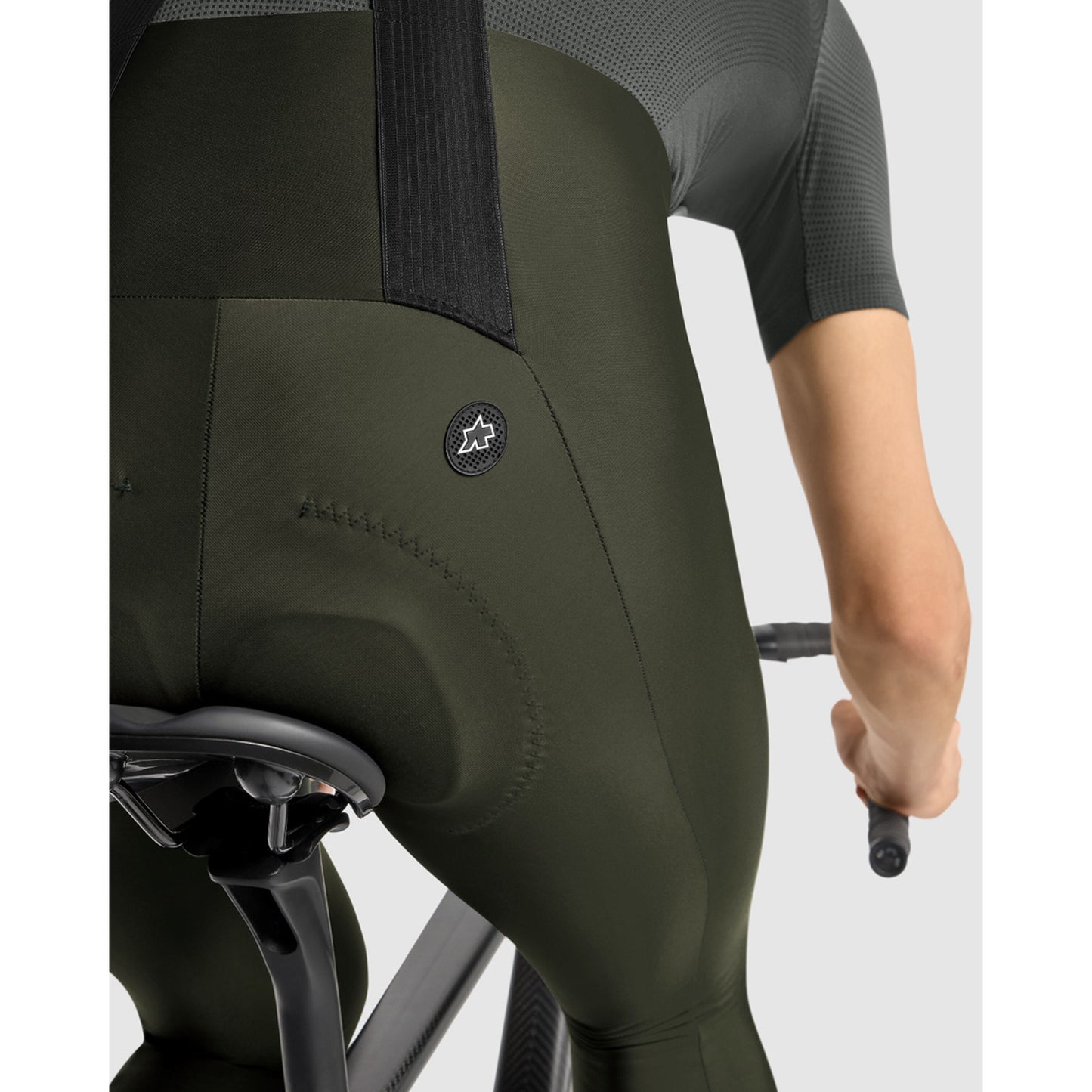 ASSOS MILLE GT S11 Salopette verde scuro