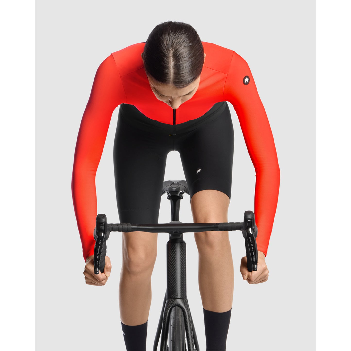 ASSOS DYORA R S11 Maglia a maniche lunghe donna LollyRosso