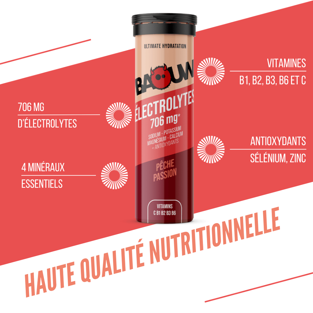 BAOUW Bevanda energetica (tubo da 10 compresse) Pesca/Passione
