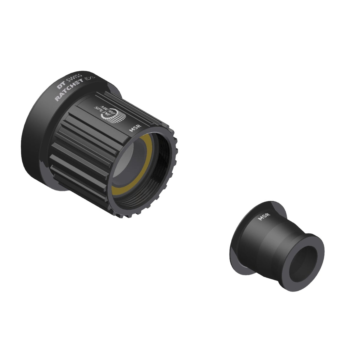 Corpetto ruota libera DT Swiss Ratchet EXP per Shimano Micro Spline, asse 12x142 mm, in alluminio Light con cuscinetti ceramici