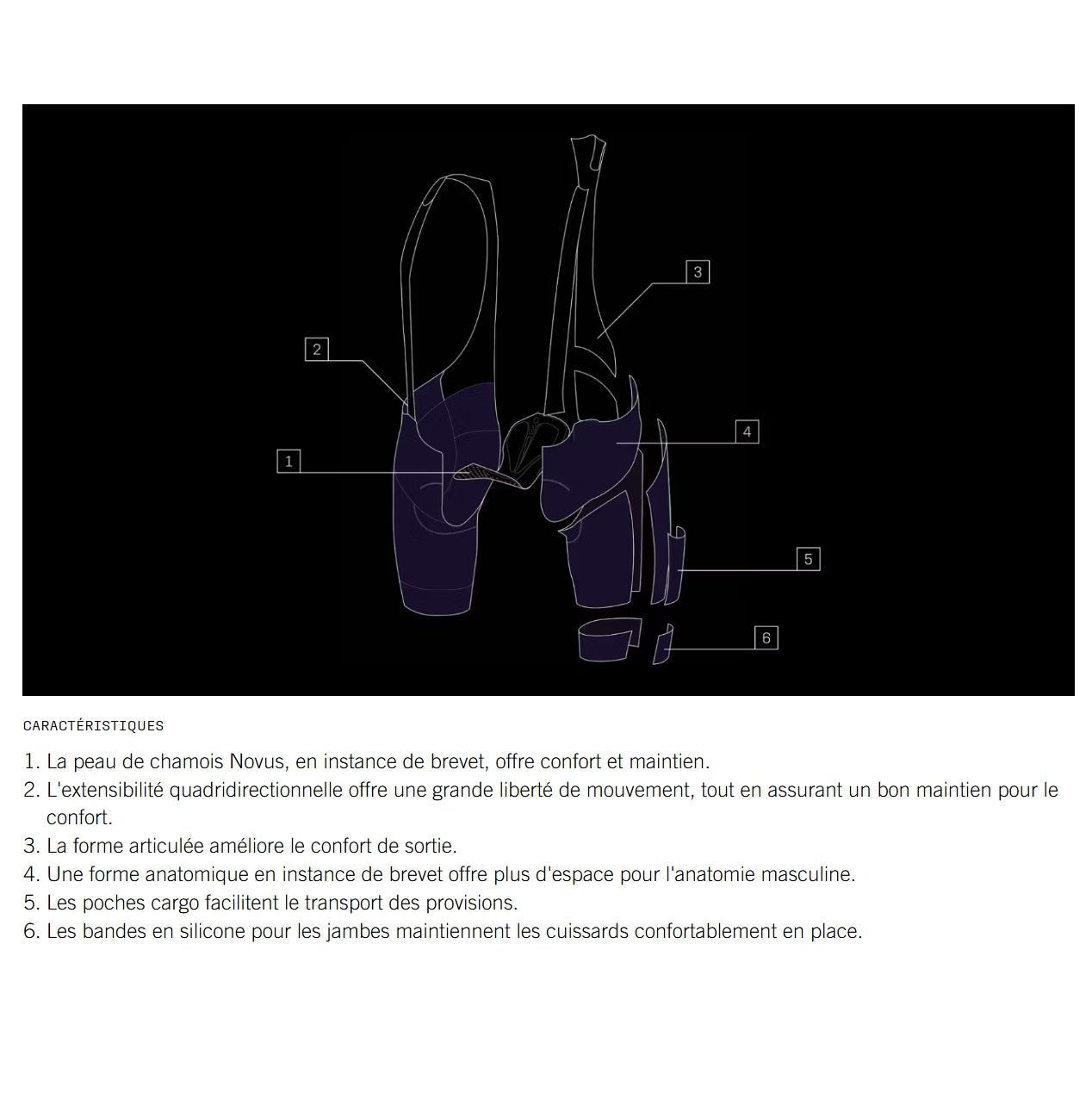 POC CADENCE CARGO Bib Tight Nero