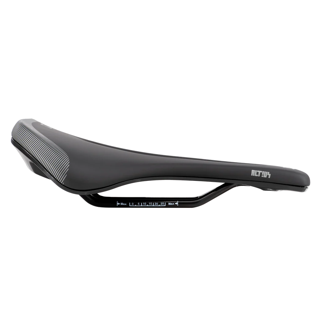 PROLOGO ALTIUS 150mm Riciclato Sella con binari in acciaio Nero