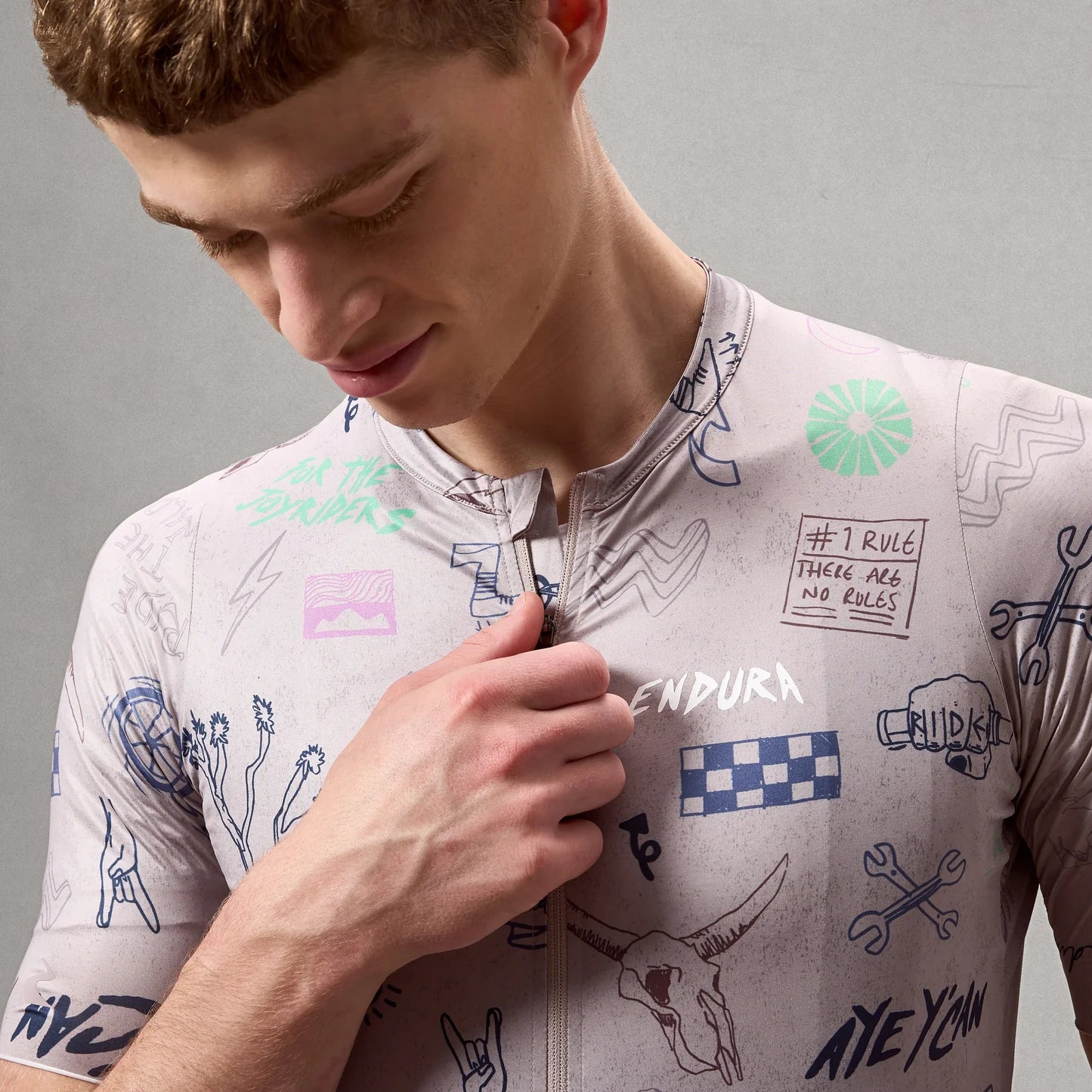 Maglia ENDURA PRO SL PRINT a manica corta in titanio