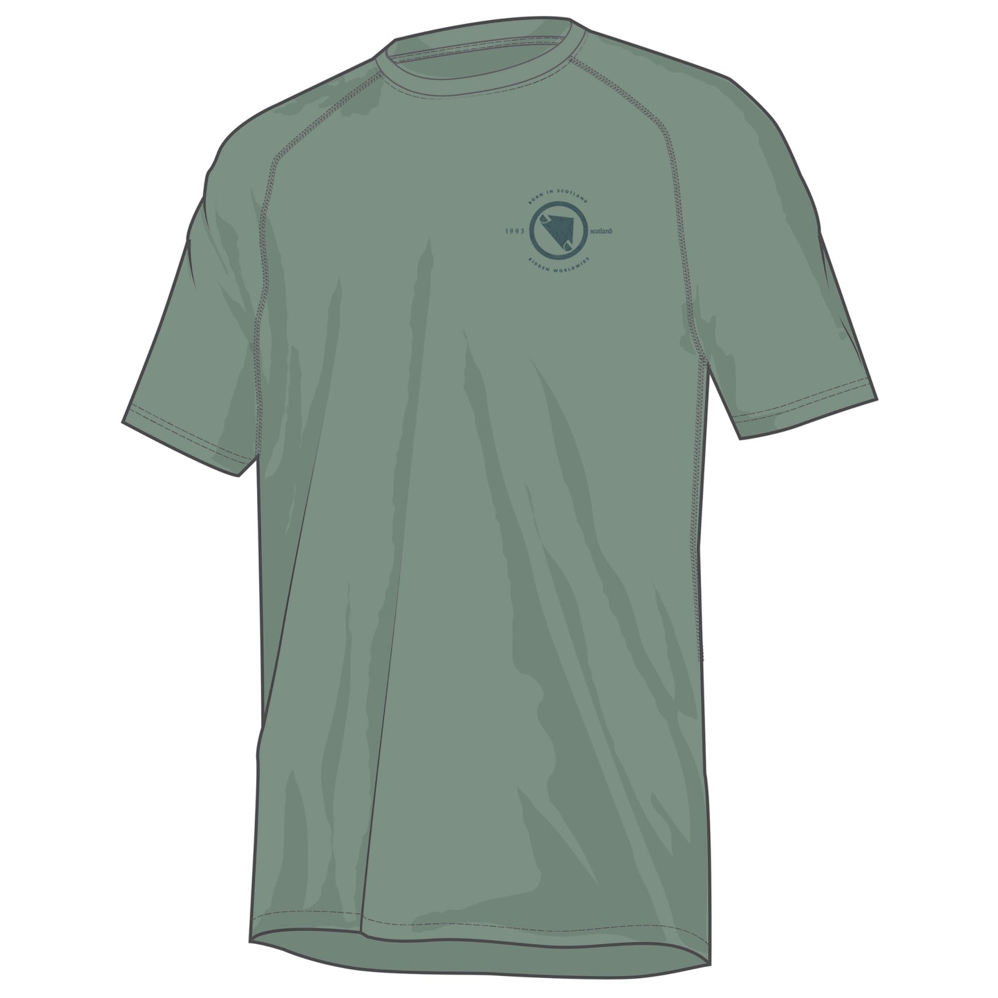 ENDURA LOOP TECH TEE Maglia manica corta Salvia