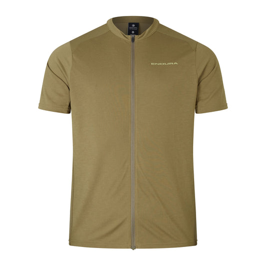 ENDURA LOOP ZIPPED Maglia a maniche corte Khaki 2025