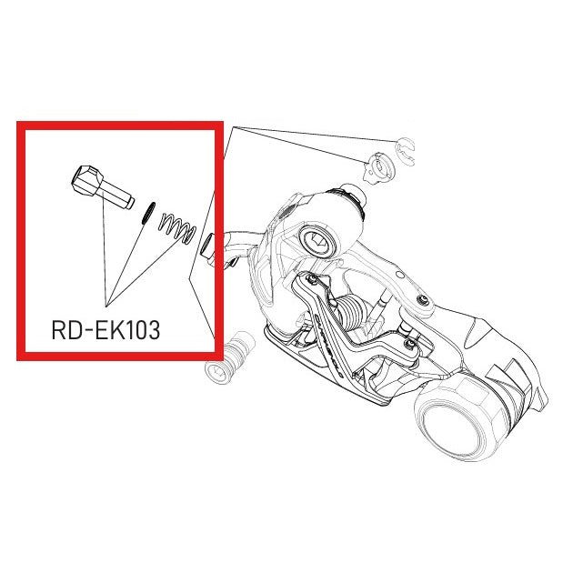 CAMPAGNOLO EKAR Kit di molle e viti di regolazione del deragliatore posteriore