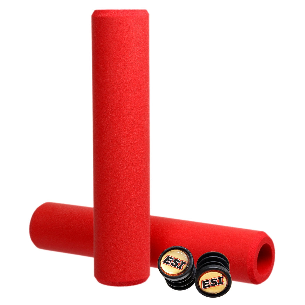 Manopole ESI RACER'S EDGE 130 mm rosse