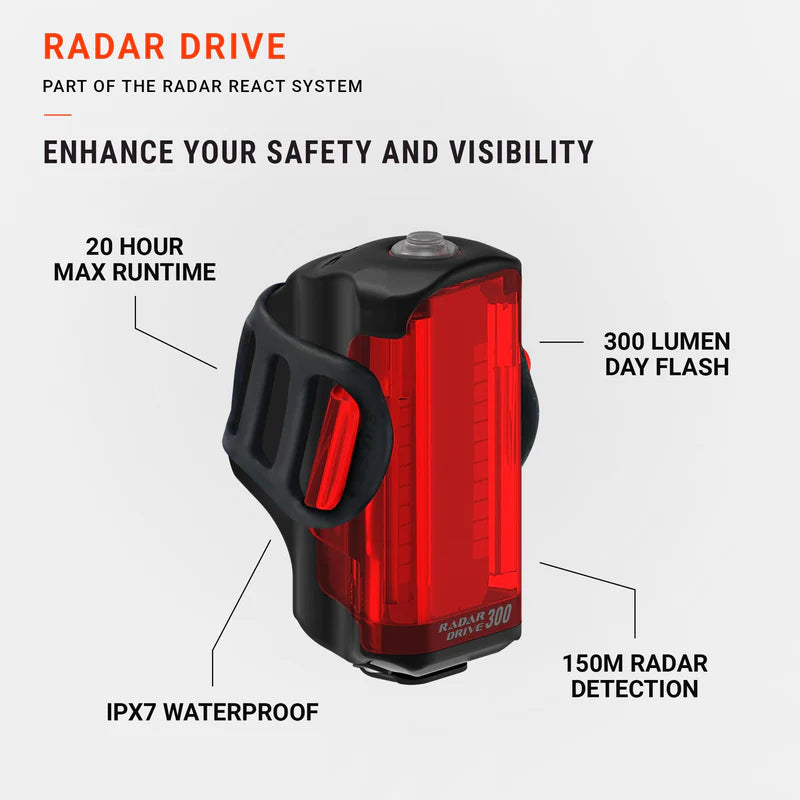 Illuminazione posteriore LEZYNE RADAR DRIVE