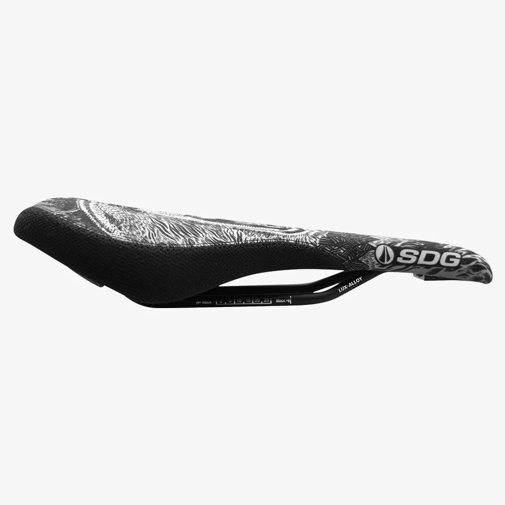 Sella SDG OSO RADAR MTN Rails Lux-Alloy Nero/Bianco