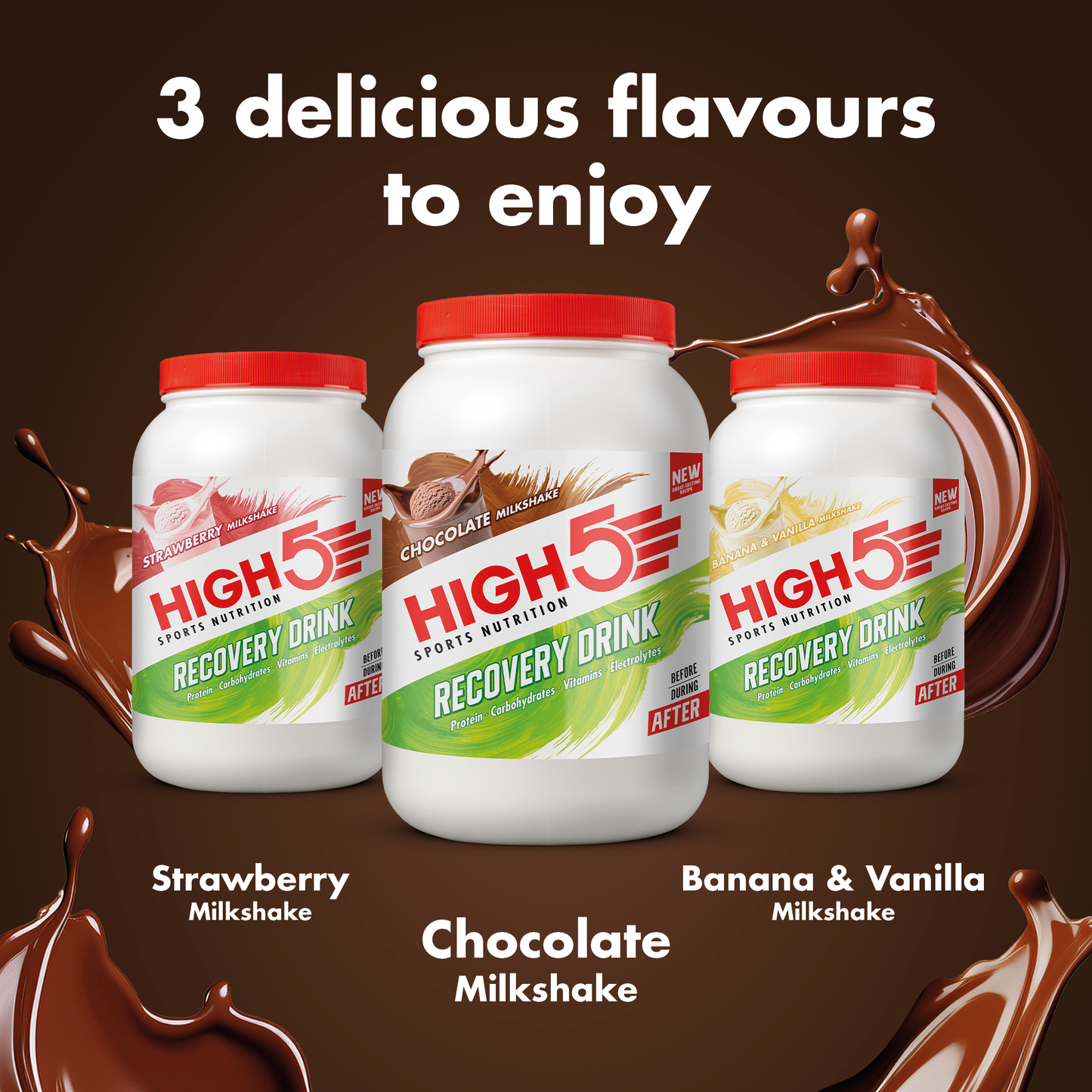 High5 RECOVERY DRINK (450 g) Frullato al cioccolato