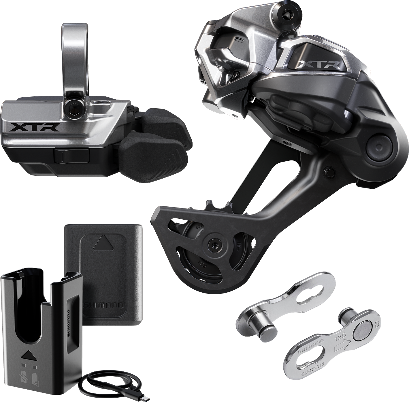 SHIMANO XTR Di2 Wireless M9250-SGS Kit di aggiornamento Gruppo collare gabbia lunga