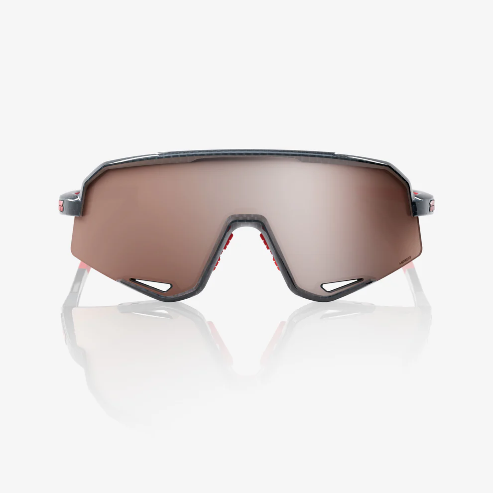 100% SLENDALE Occhiali in carbonio nero Hiper Mirror Argento