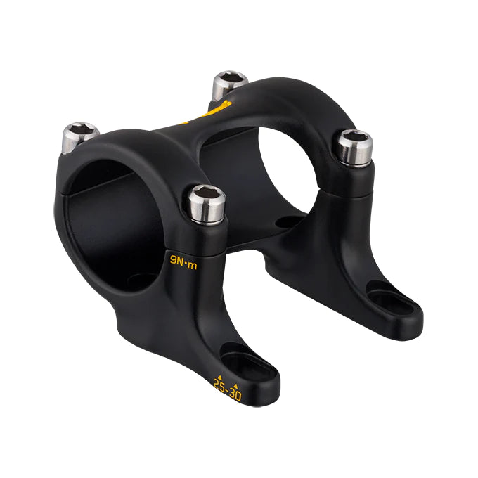 Attacco manubrio SPANK SPIKE 25/30 a montaggio diretto nero