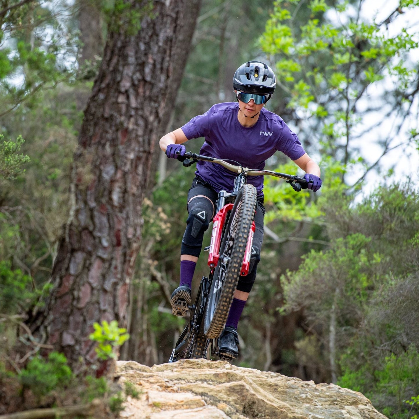 Maglia a maniche corte NORTHWAVE XTRAIL 2 Donna Viola