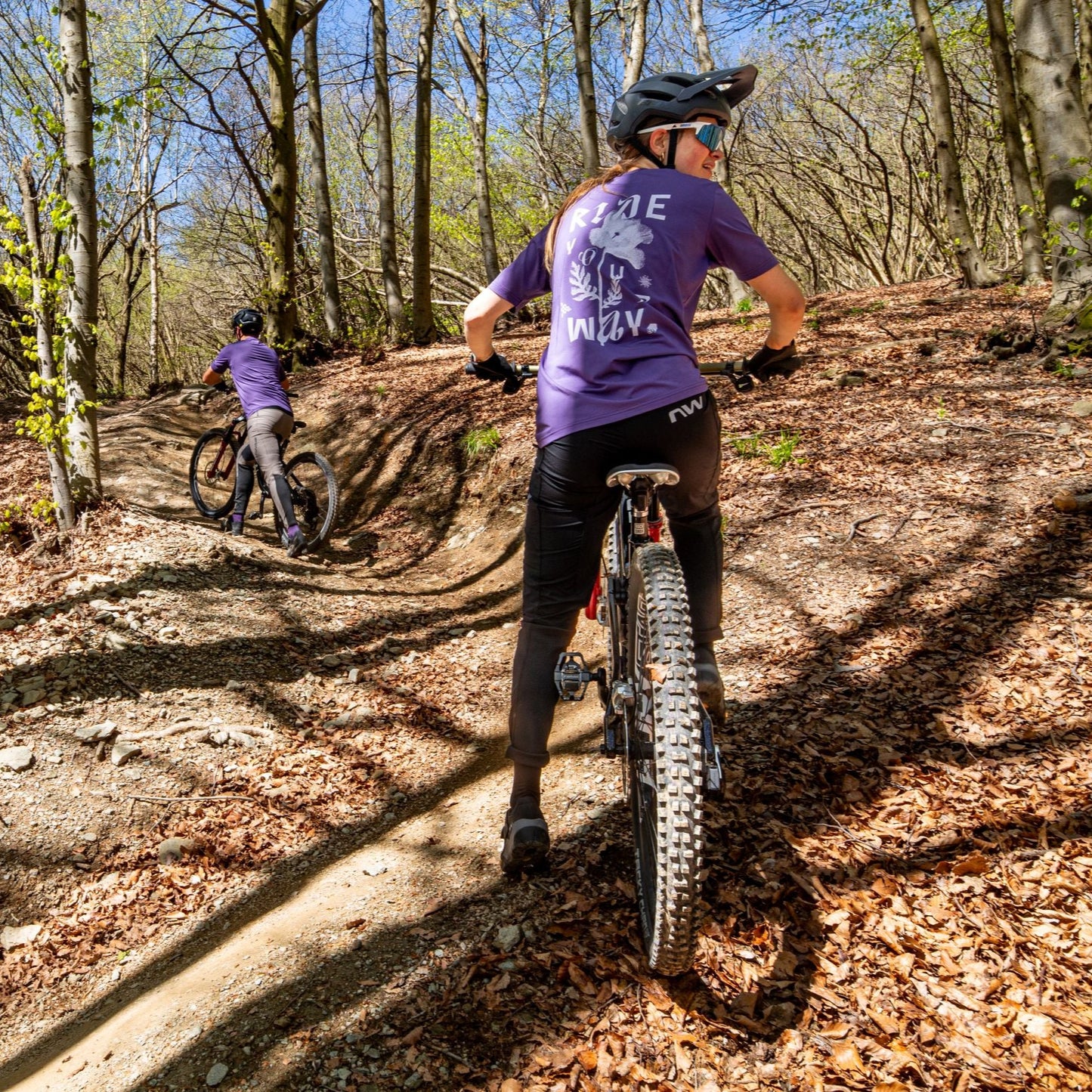 Maglia a maniche corte NORTHWAVE XTRAIL 2 Donna Viola