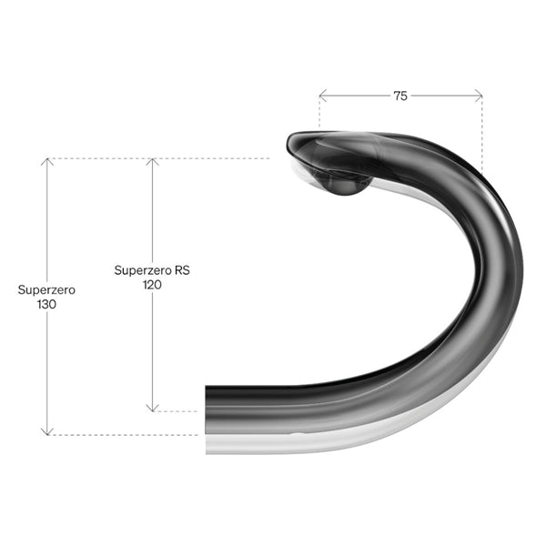 Manubrio DEDA SUPERZERO CARBON RS finitura POB