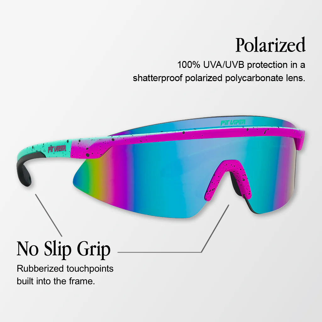 PIT VIPER THE MIAMI NIGHTS SKYSURFER Occhiali polarizzati Rainbow